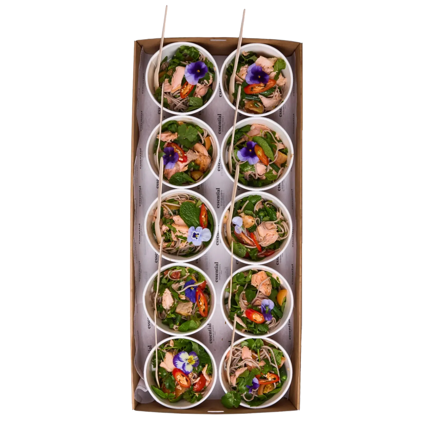 Paketlenmiş catering siparişi